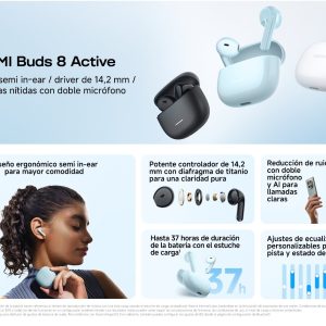Alternative view of AUDIFONOS REDMI BUDS 8 ACTIVE COLOR AZUL