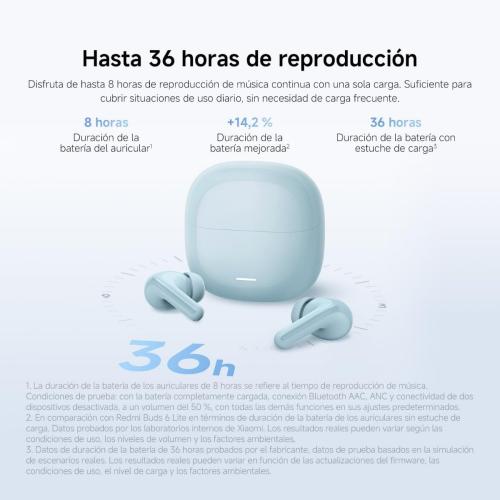 AUDIFONOS REDMI BUDS 8 LITE COLOR CELESTE XIAOMI - Imagen 2