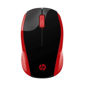 MOUSE INALAMBRICO HP 200 USB COLOR GRIS CON ROJO